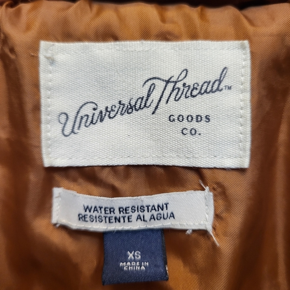 Universal Thread Brown Puffer Jacket With Quilted… - image 3